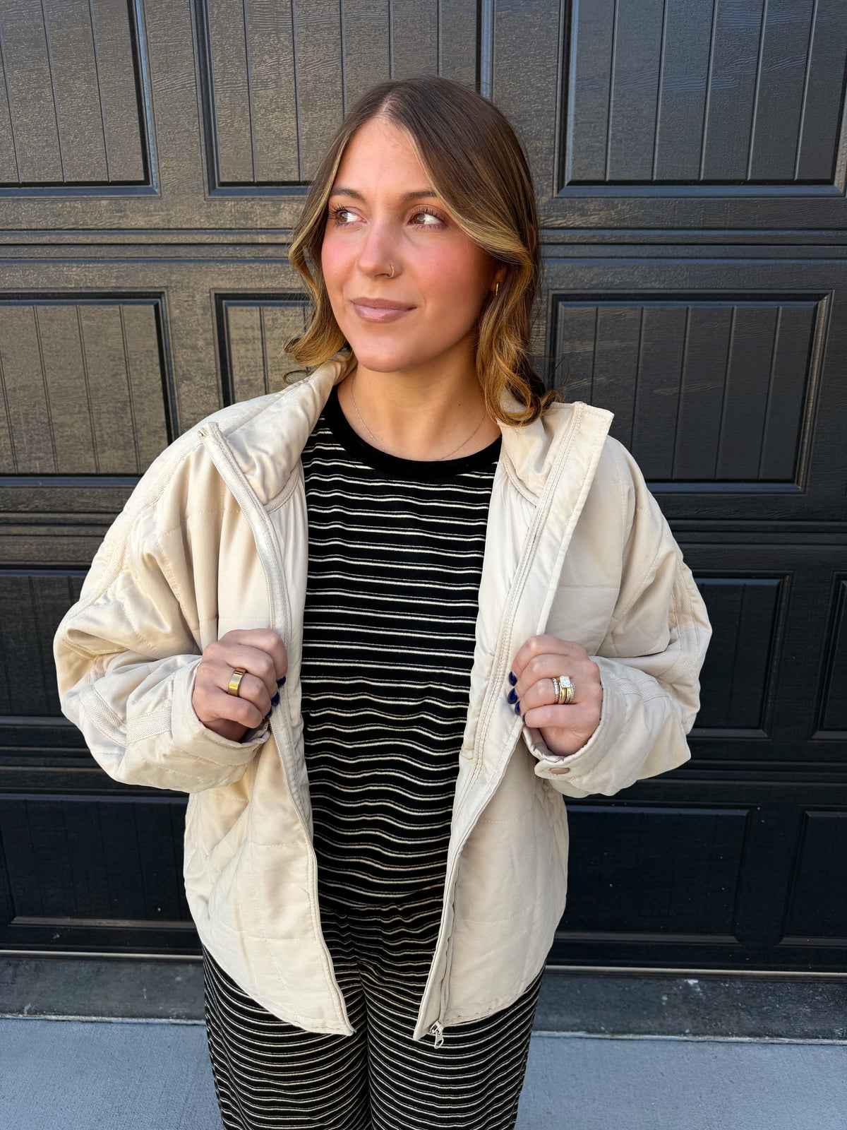 THE FIRST FROST PUFFER - BEIGE