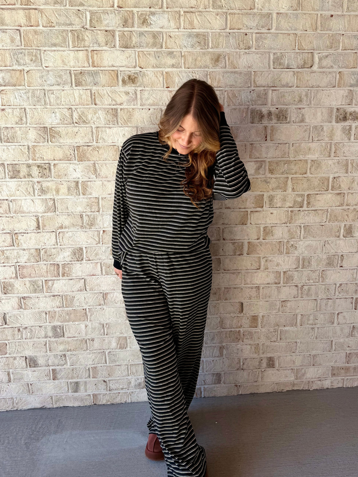 BETTER IN STRIPES SET- BLACK